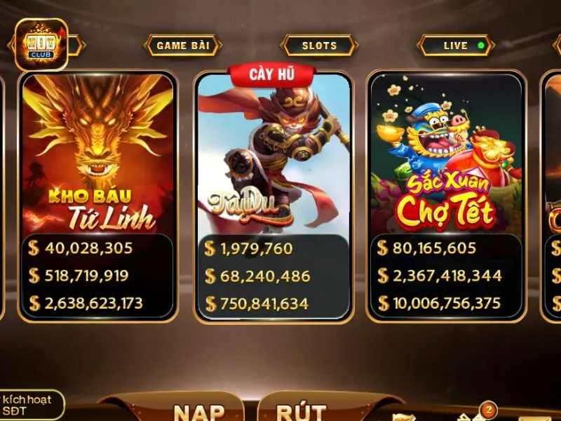 Chọn game Tây Du Ký trong danh sách game Nổ Hũ