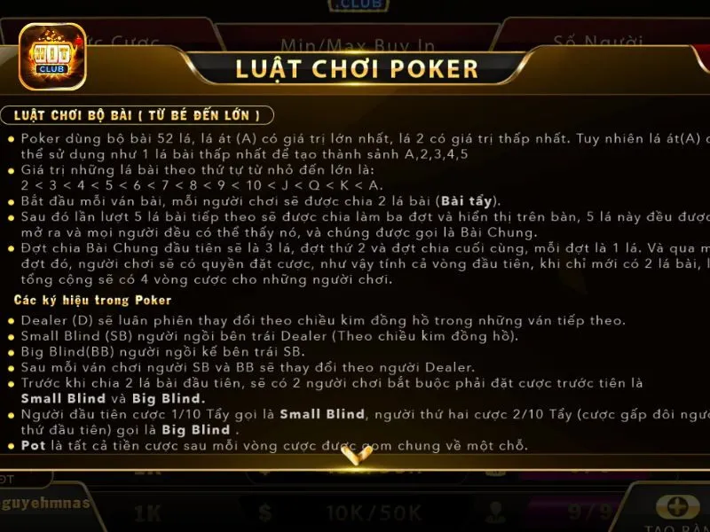 Ghi nhớ trình tự ván bài Poker