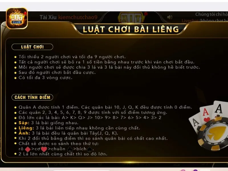 Luật chơi liêng cơ bản cần nắm rõ 