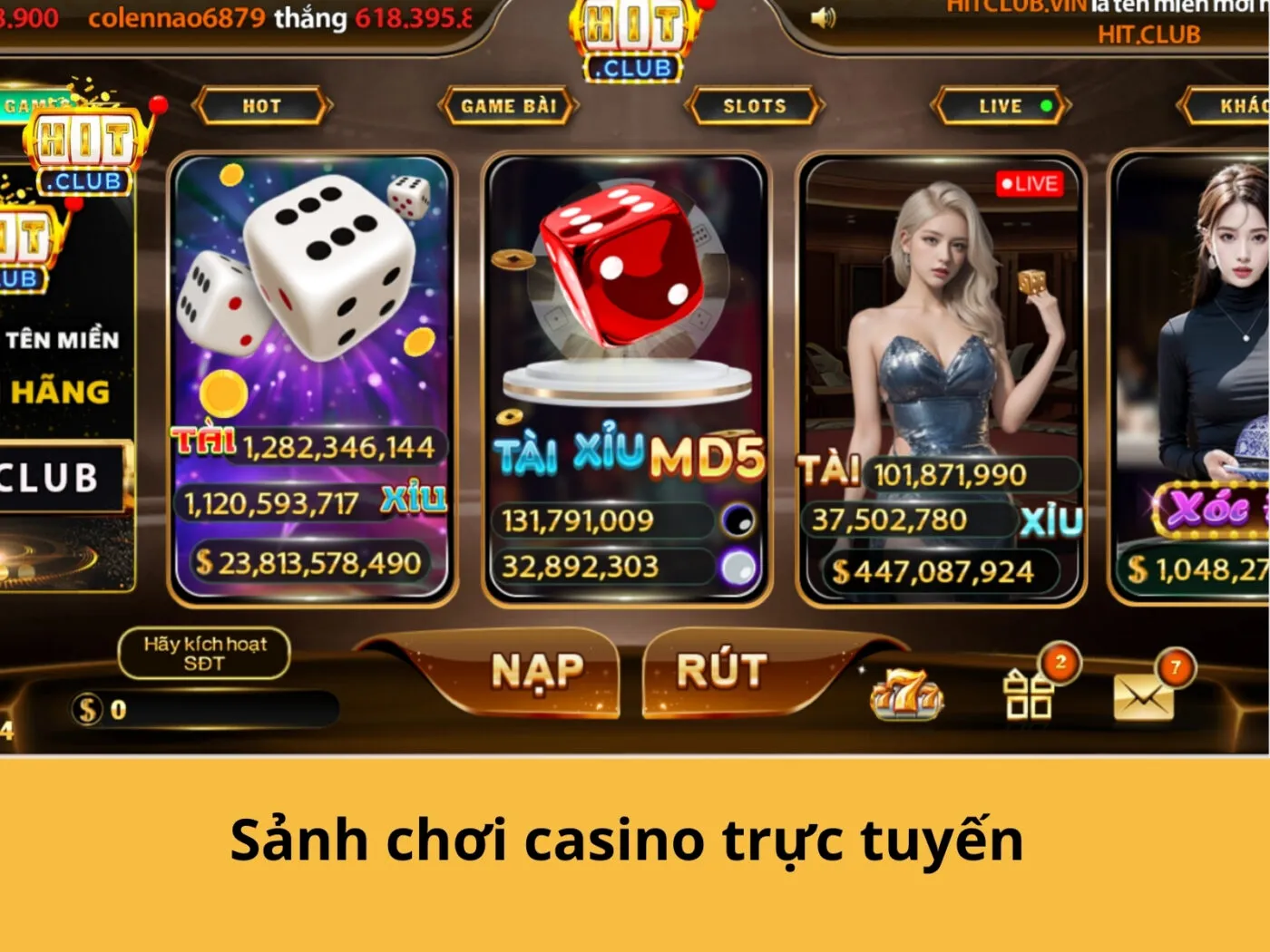 Sảnh chơi casino trực tuyến 