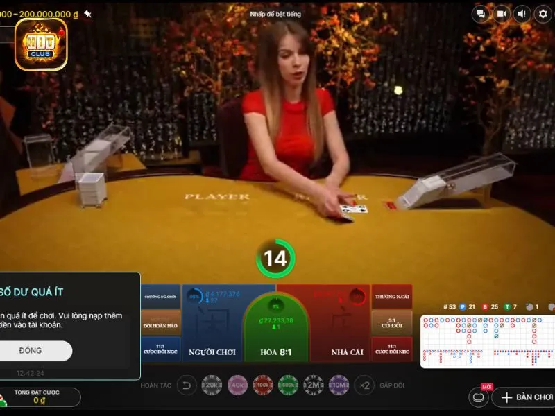 So bài tính điểm giữa hai cửa cược Player và Banker