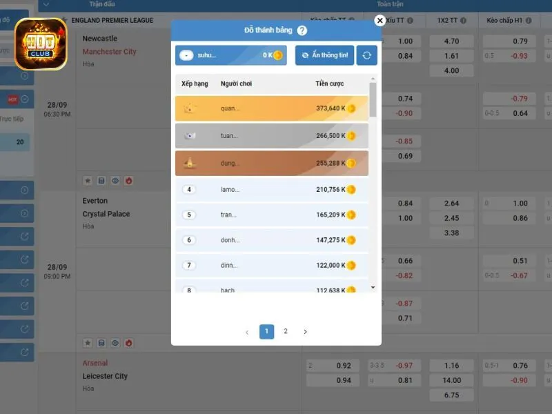 Thoải mái soi kèo cá cược hiệu quả với Hit Club