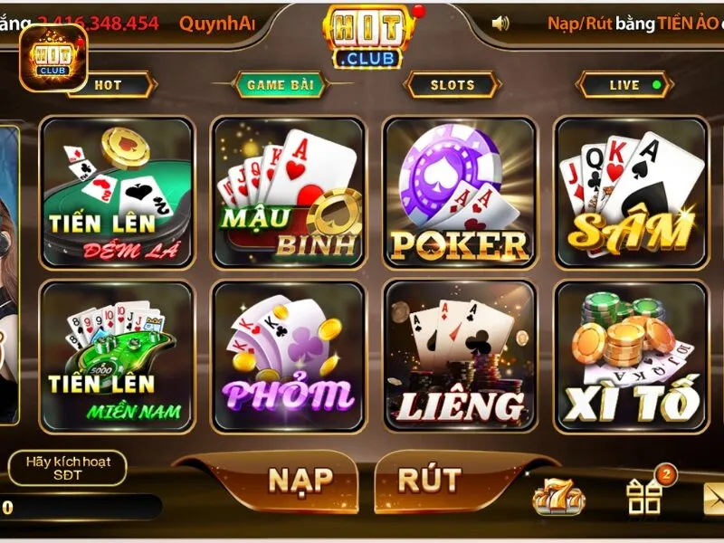 Tìm hiểu chung về tiến lên miền Nam Hit Club 